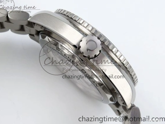 1224 Planet Ocean 600M ‘Tai Chi’ GMT 43.5mm VSF 1:1 Best Edition Black White Ceramic Bezel and Dial on SS Bracelet A8906 Super Clone Durable 7732